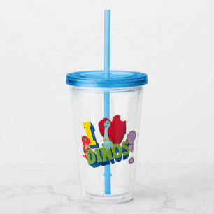 Vaso Acrílico Amo Dinos   Dino Ranch