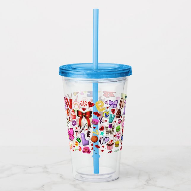 Vaso Acrílico Amor (Anverso)