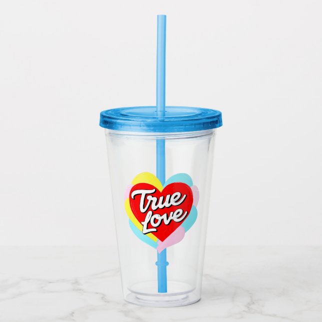 Vaso Acrílico Amour Véritable (Anverso)