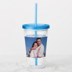 Vaso Acrílico Añadir su propia foto Personalizado