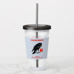 Vaso Acrílico Analista de Inteligencia Comercial Crow