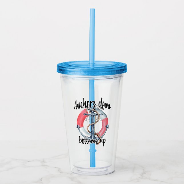 Vaso Acrílico Anclajes hacia arriba | PERSONALIZAR (Anverso)