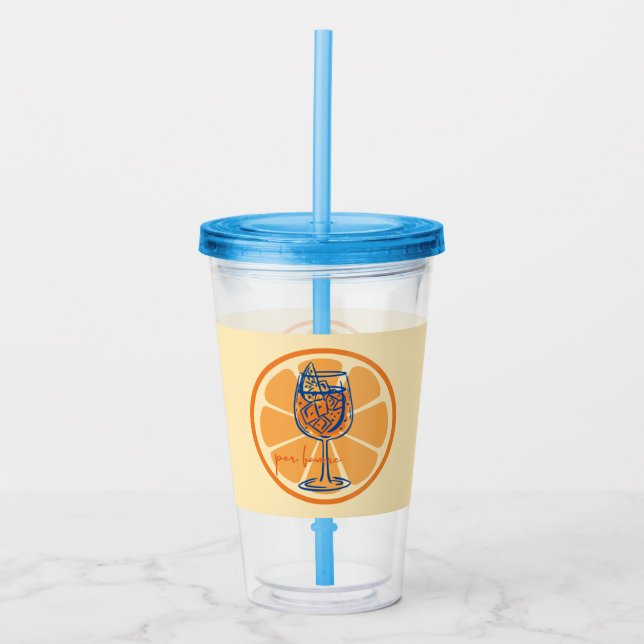 Vaso Acrílico Aperol Por Favor (Anverso)