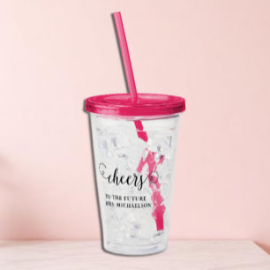Vaso Acrílico Aplausos a Novia para ser Boda