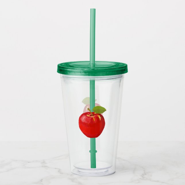 Vaso Acrílico Apple (Anverso)