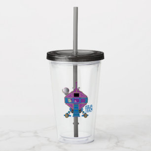 Vaso Acrílico Aqua Adolescente fuerza de hambre auto Mooninites