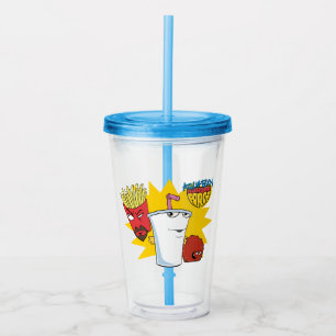 Vaso Acrílico Aqua Teen Hunger Force Explosive Graphic