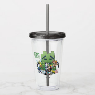 Vaso Acrílico Aqua Teen Hunger Force Villains