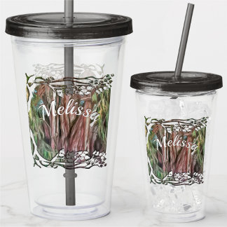Vaso Acrílico Árbol de Tule Oaxaca OAX1