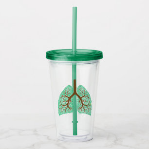 Vaso Acrílico Árbol del pulmón