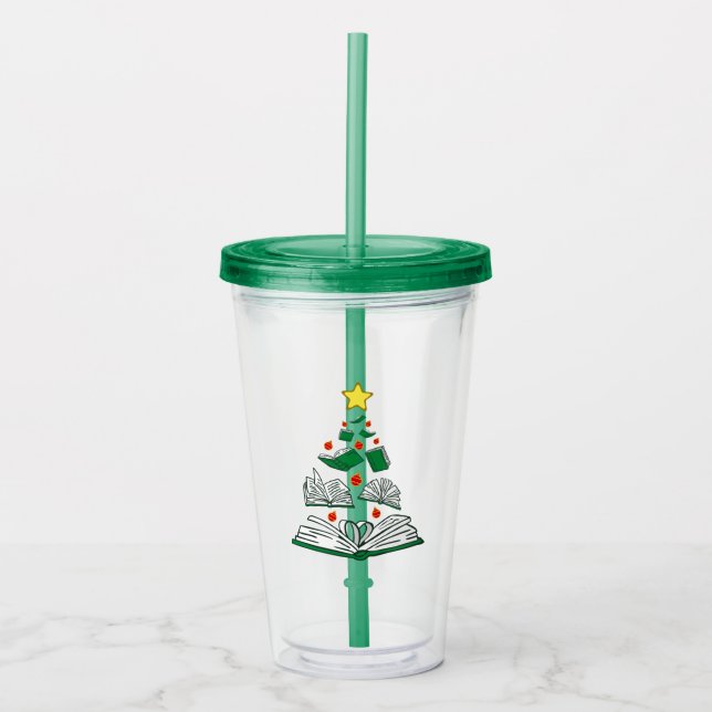 Vaso Acrílico Árbol navideño florín III (Anverso)