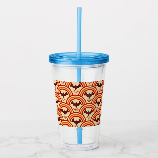 Vaso Acrílico Arcoiris de Halloween (Anverso)