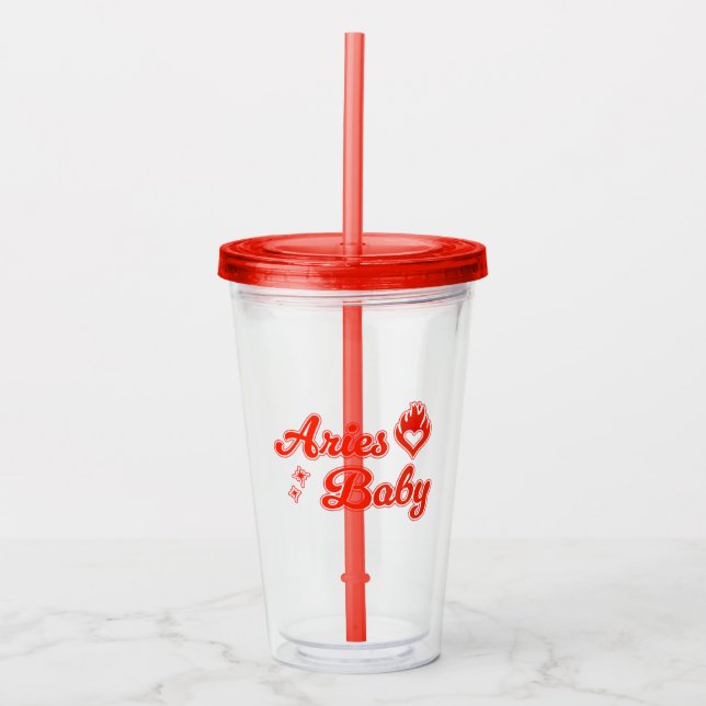 Vaso Acrílico Aries baby (Anverso)