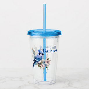 Vaso Acrílico Arrendajo Azul Personalizado
