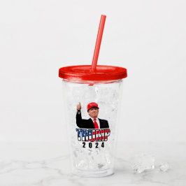 Vaso Acrílico Arriba, Donald Trump 2024