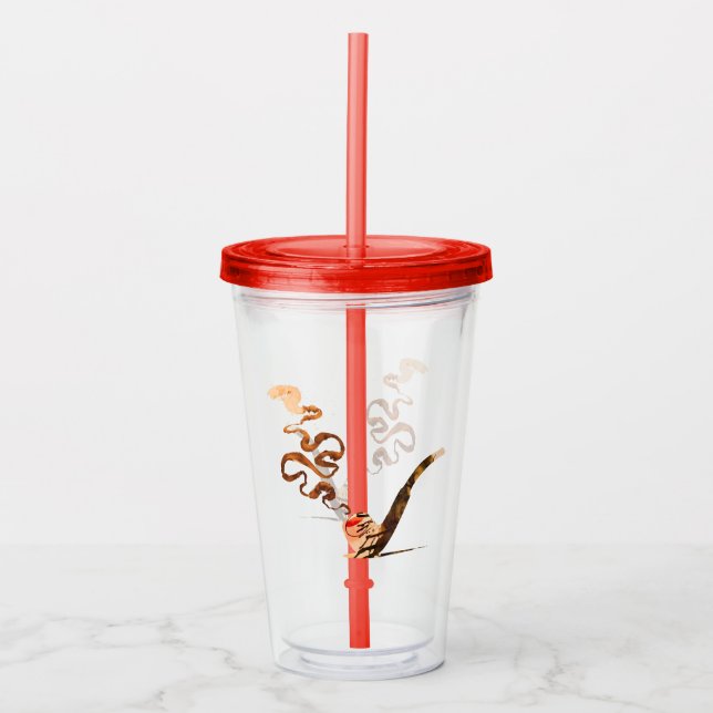 Vaso Acrílico Arte de fumar en pipa 1 (Anverso)