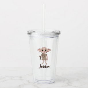 Vaso Acrílico Arte de Personaje de Acuarela de Dobby