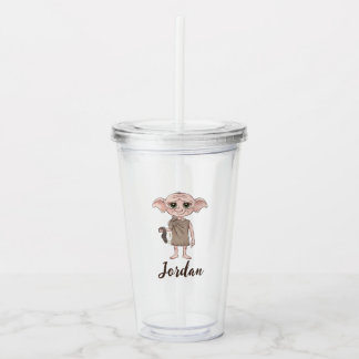 Vaso Acrílico Arte de Personaje de Acuarela de Dobby