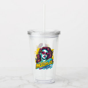 Vaso Acrílico Arte Retro Mama Pop Personalizado (12)
