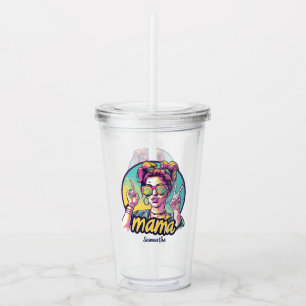 Vaso Acrílico Arte Retro Mama Pop Personalizado (15)