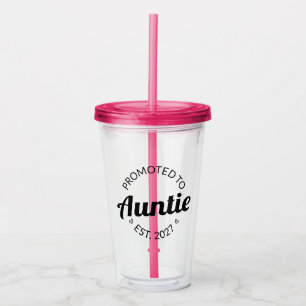 Vaso Acrílico Ascendida a Tía Est 2027 Nueva Tía