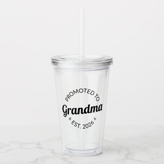 Vaso Acrílico Ascendido A La Abuela Este. I 2026 (Anverso)