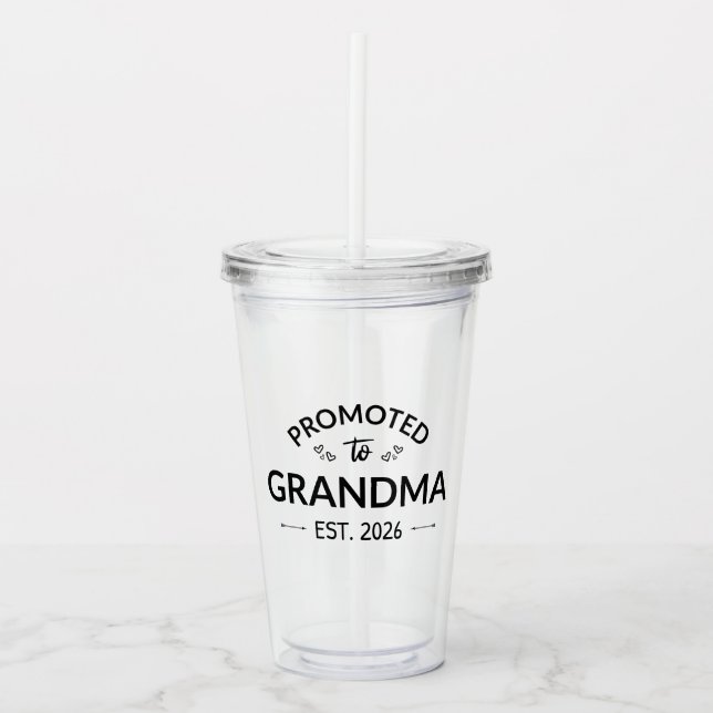 Vaso Acrílico Ascendido A La Abuela Este. II 2026 (Anverso)