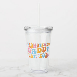 Vaso Acrílico Ascendido a Papá Est. 2026 III