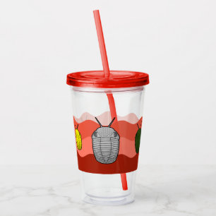 Vaso Acrílico Ascenso de los Trilobitas- Animal Prehistórico