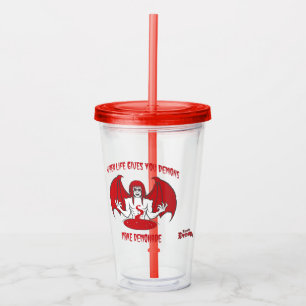 Vaso Acrílico Asombrosa demostración de Demon Boy