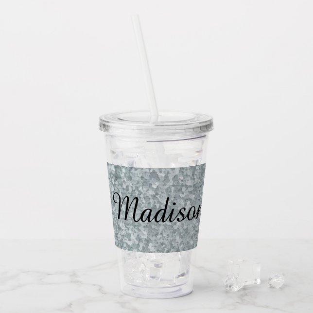 Vaso Acrílico Aspecto metalizado galvanizado personalizado (Anverso (hielo))