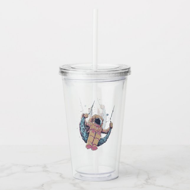 Vaso Acrílico Astronauta (Anverso)