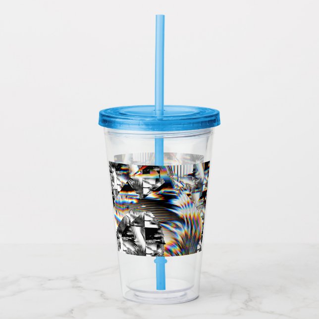 Vaso Acrílico Ataque con arco iris (Anverso)