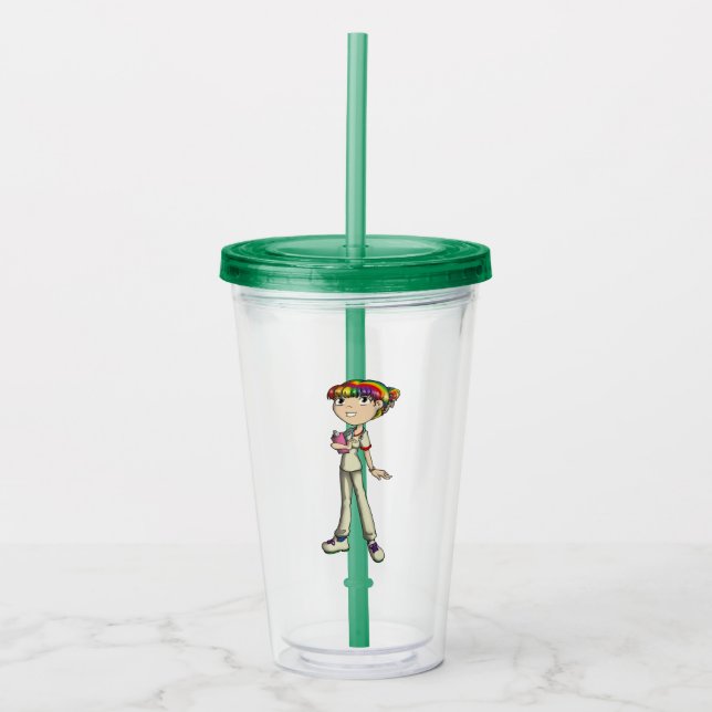Vaso Acrílico Atención (Anverso)