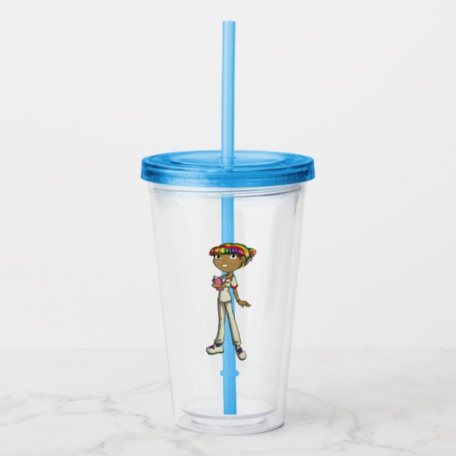 Vaso Acrílico Atención (Anverso)