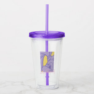 Vaso Acrílico Autografo de retrato de Lola