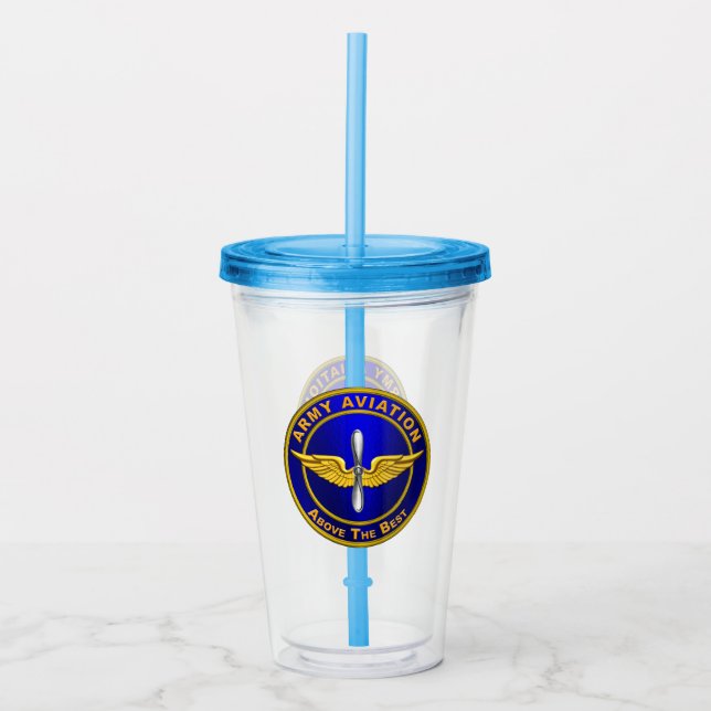 Vaso Acrílico Aviación del Ejército (Anverso)