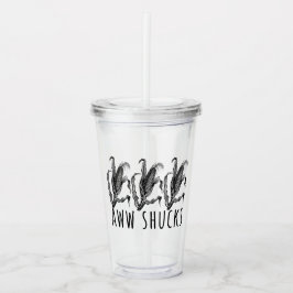 Vaso Acrílico Aww Shucks Corn Husk Funny Farm