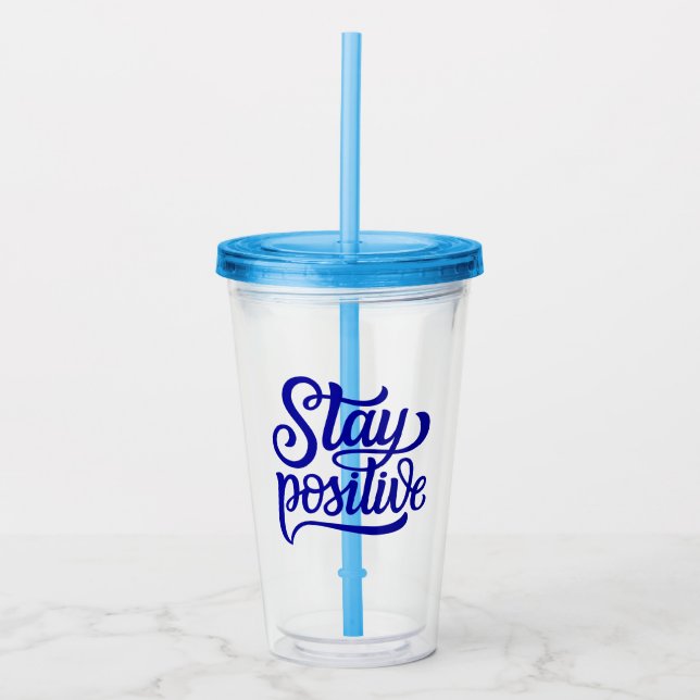 Vaso Acrílico Azul positivo (Anverso)