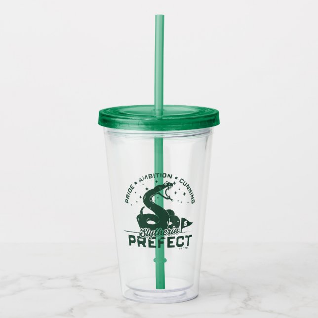 Vaso Acrílico Badge Prefecto SLYTHERIN™ (Anverso)