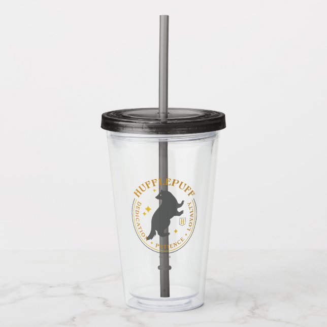 Vaso Acrílico Badger House Pride Badger (Anverso)