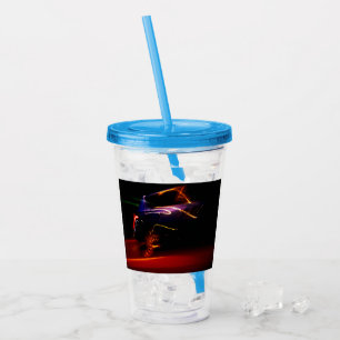 Vaso Acrílico baile de auto púrpura
