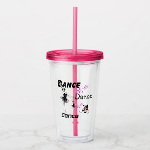 Vaso Acrílico Baile de danza ballet Tumbler acrílico