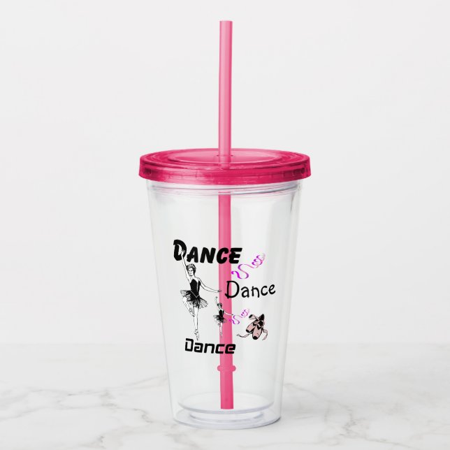 Vaso Acrílico Baile de danza ballet Tumbler acrílico (Anverso)