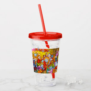 Vaso Acrílico Banda musical de Cat