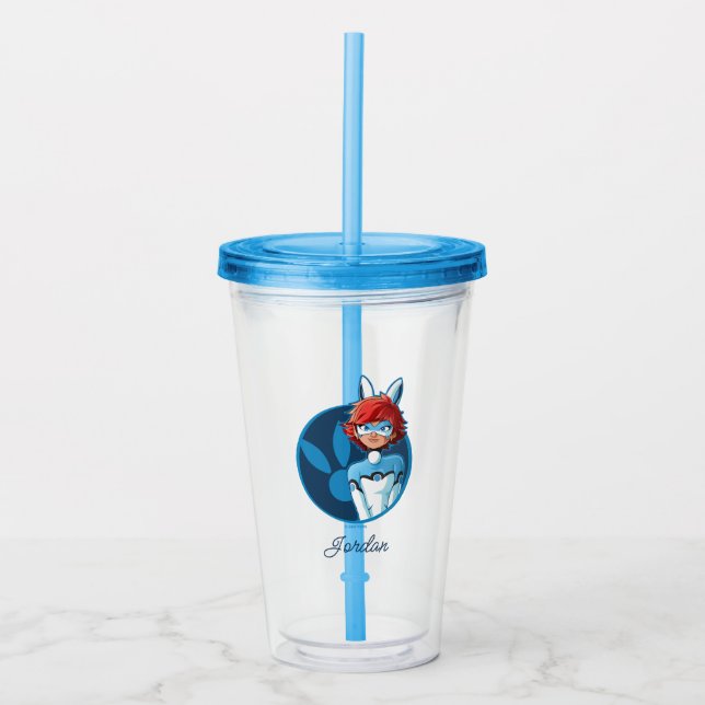 Vaso Acrílico Bandera azul Bunnyx (Anverso)