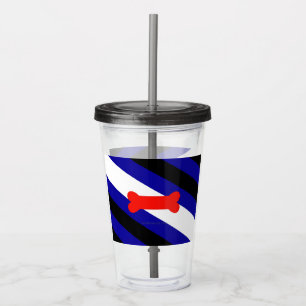 Vaso Acrílico Bandera del orgullo del juego de cachorros de Slip