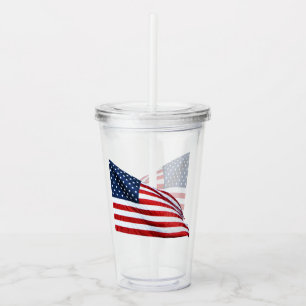 Vaso Acrílico Bandera estadounidense 2412