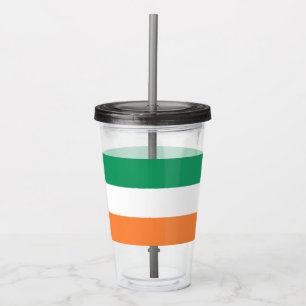 Vaso Acrílico Bandera nacional de Irlanda, norma irlandesa, cart