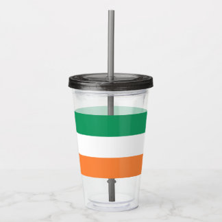 Vaso Acrílico Bandera nacional de Irlanda, norma irlandesa, cart